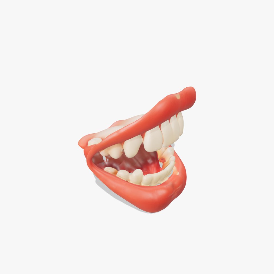 Realistic Human Mouth model pack